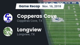Recap: Copperas Cove  vs. Longview  2018