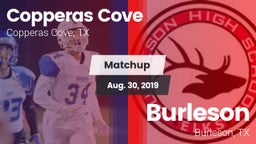 Matchup: Copperas Cove High vs. Burleson  2019