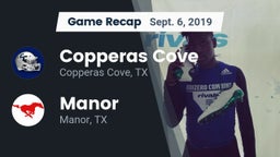 Recap: Copperas Cove  vs. Manor  2019