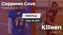 Matchup: Copperas Cove High vs. Killeen  2019