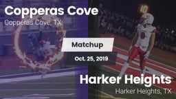 Matchup: Copperas Cove High vs. Harker Heights  2019