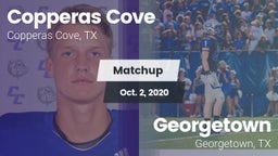 Matchup: Copperas Cove High vs. Georgetown  2020