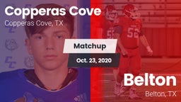 Matchup: Copperas Cove High vs. Belton  2020