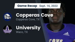 Recap: Copperas Cove  vs. University  2022