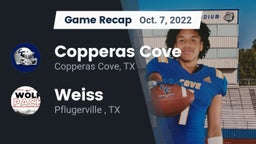 Recap: Copperas Cove  vs. Weiss  2022