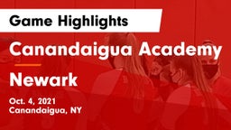Canandaigua Academy  vs Newark  Game Highlights - Oct. 4, 2021
