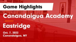 Canandaigua Academy  vs Eastridge  Game Highlights - Oct. 7, 2022