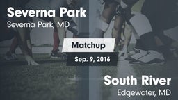 Matchup: Severna Park High vs. South River  2016