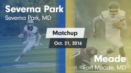 Matchup: Severna Park High vs. Meade  2016