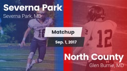 Matchup: Severna Park High vs. North County  2017