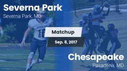 Matchup: Severna Park High vs. Chesapeake  2017