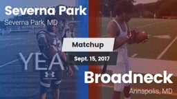 Matchup: Severna Park High vs. Broadneck  2017