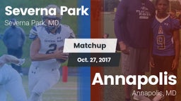 Matchup: Severna Park High vs. Annapolis  2017
