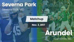 Matchup: Severna Park High vs. Arundel  2017