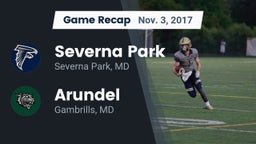 Recap: Severna Park  vs. Arundel  2017