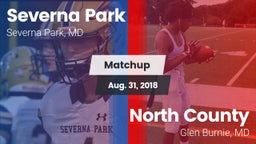 Matchup: Severna Park High vs. North County  2018