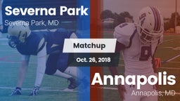 Matchup: Severna Park High vs. Annapolis  2018