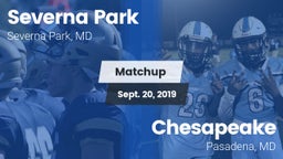 Matchup: Severna Park High vs. Chesapeake  2019