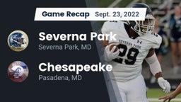 Recap: Severna Park  vs. Chesapeake  2022