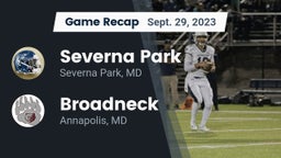 Recap: Severna Park  vs. Broadneck  2023