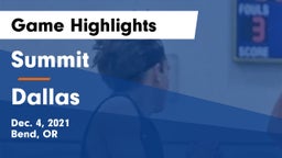 Summit  vs Dallas  Game Highlights - Dec. 4, 2021