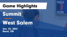Summit  vs West Salem  Game Highlights - Jan. 24, 2022