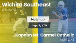 Matchup: Wichita Southeast vs. Kapaun Mt. Carmel Catholic  2019