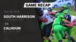Recap: South Harrison  vs. Calhoun  2016
