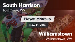 Matchup: South Harrison High  vs. Williamstown  2016