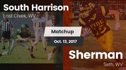 Matchup: South Harrison High  vs. Sherman  2017