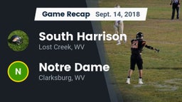 Recap: South Harrison  vs. Notre Dame  2018
