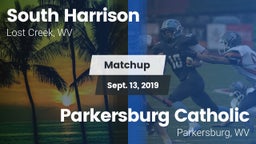 Matchup: South Harrison High  vs. Parkersburg Catholic  2019