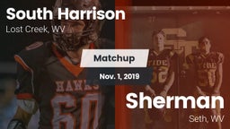 Matchup: South Harrison High  vs. Sherman  2019