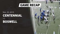 Recap: Centennial  vs. Boswell  2015
