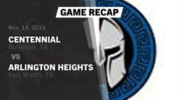 Recap: Centennial  vs. Arlington Heights  2015