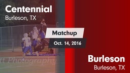 Matchup: Centennial High vs. Burleson  2016