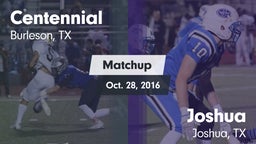 Matchup: Centennial High vs. Joshua  2016