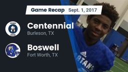 Recap: Centennial  vs. Boswell   2017