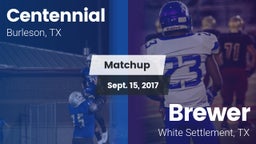 Matchup: Centennial High vs. Brewer  2017