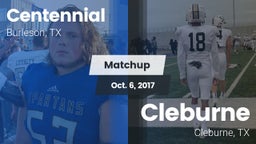 Matchup: Centennial High vs. Cleburne  2017