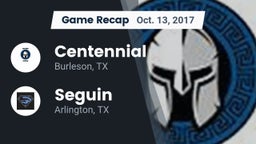 Recap: Centennial  vs. Seguin  2017