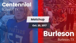 Matchup: Centennial High vs. Burleson  2017