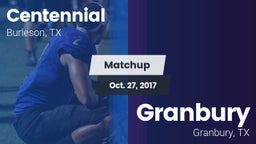 Matchup: Centennial High vs. Granbury  2017
