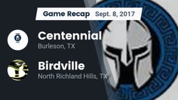 Recap: Centennial  vs. Birdville  2017