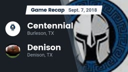 Recap: Centennial  vs. Denison  2018