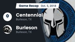 Recap: Centennial  vs. Burleson  2018