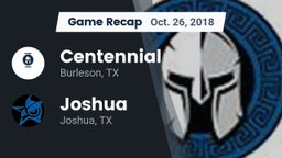 Recap: Centennial  vs. Joshua  2018