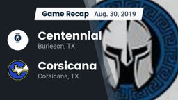 Recap: Centennial  vs. Corsicana  2019