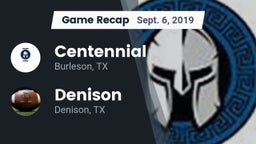 Recap: Centennial  vs. Denison  2019