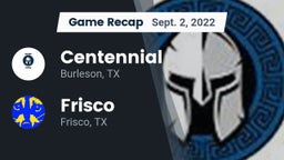 Recap: Centennial  vs. Frisco  2022